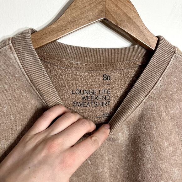 SO Light Brown Tunic Sweatshirt - Picture 3 of 5
